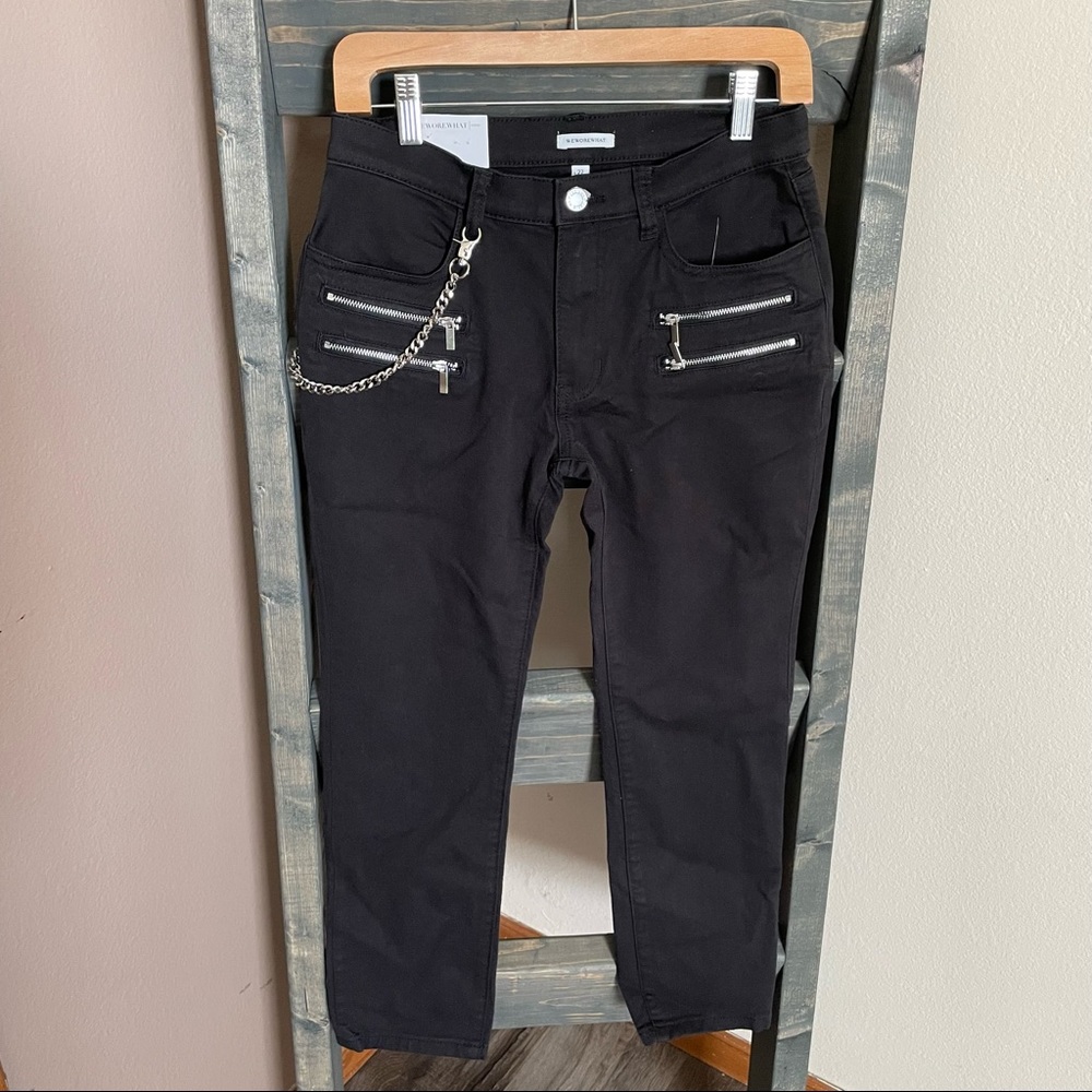 NEW | WeWoreWhat Rocker Low Rise Kick Pant - Picture 2 of 14